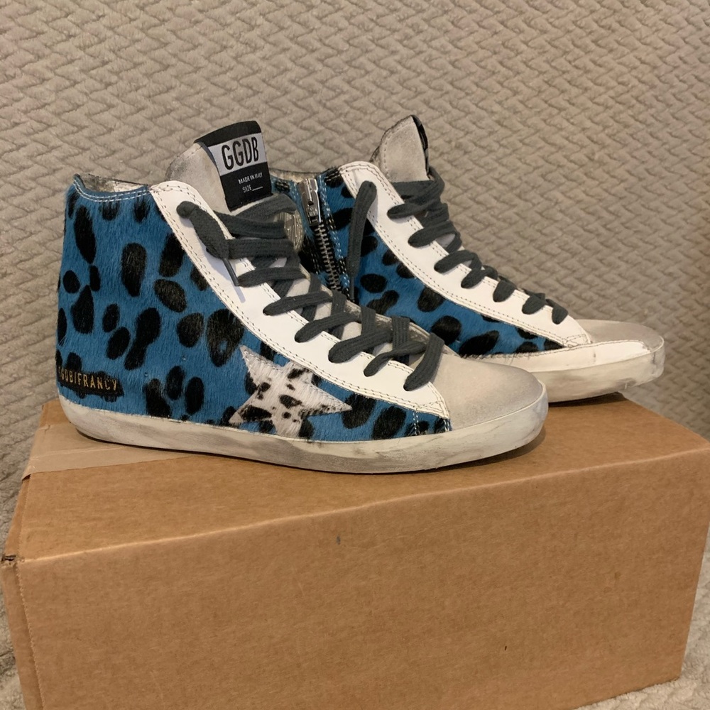 Golden Goose Leopard/Zebra Francy